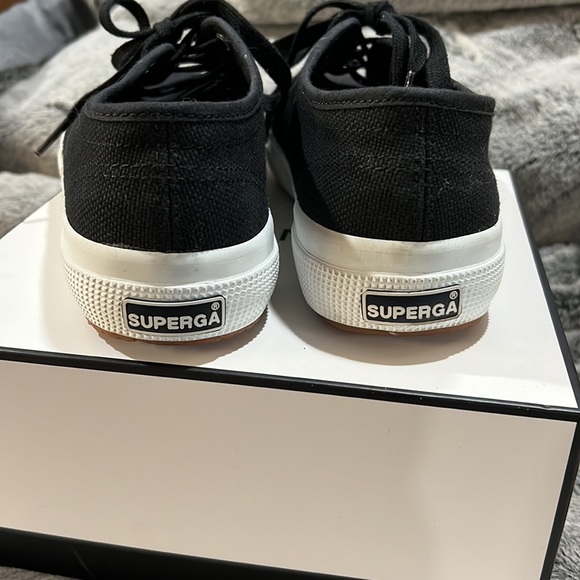 Superga Cotu Black Canvas Sneakers - Picture 4 of 6